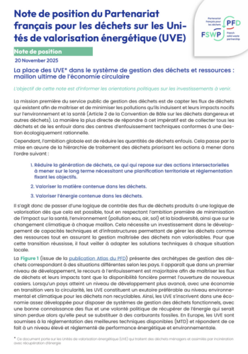  Position Paper: Waste-to-Energy Facilities 